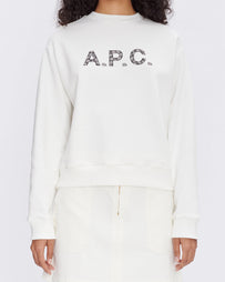 A.P.C. Sweat Patty White/Black Sweater Women