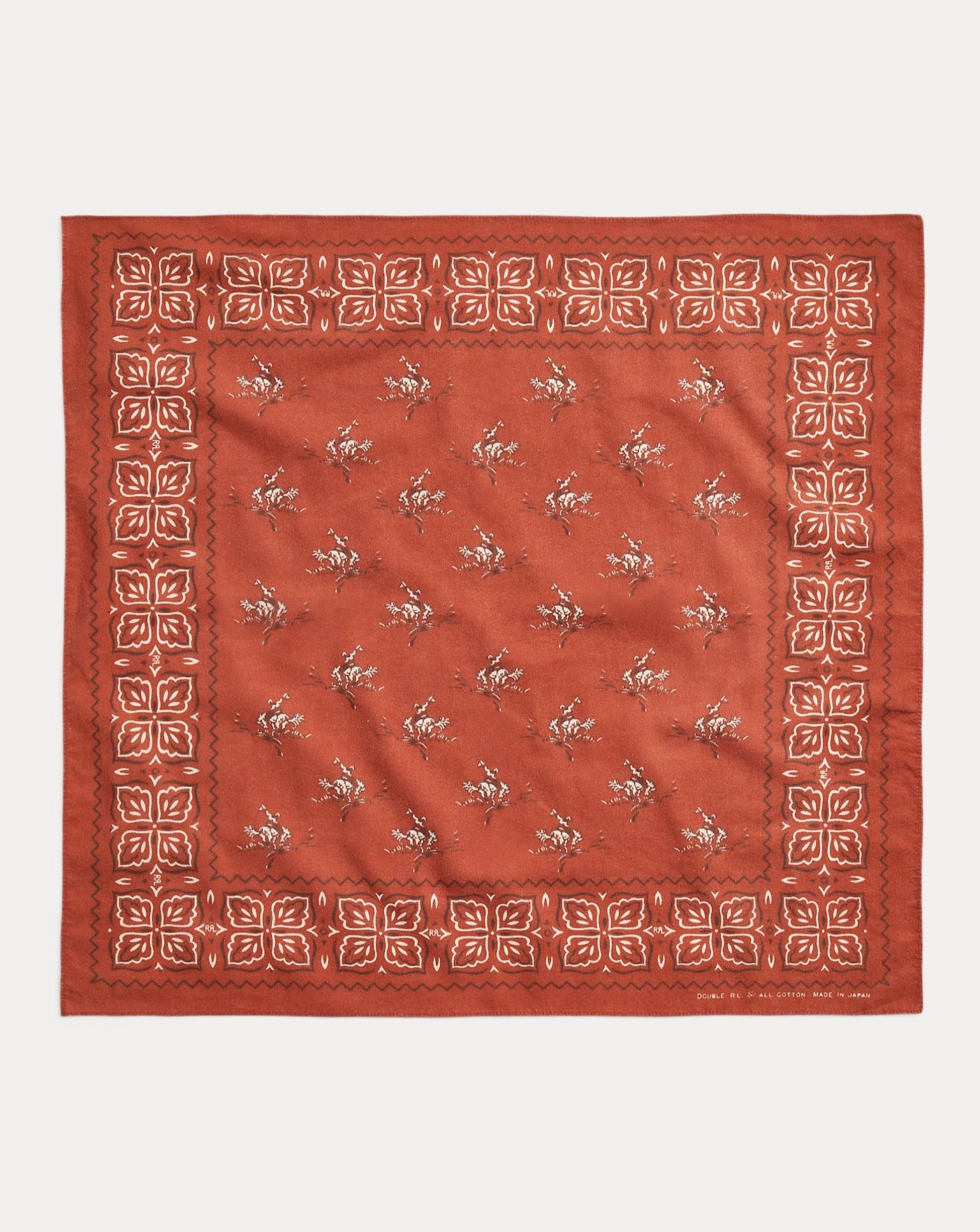 RRL Rancher Scarf Square Faded Red Bandanas