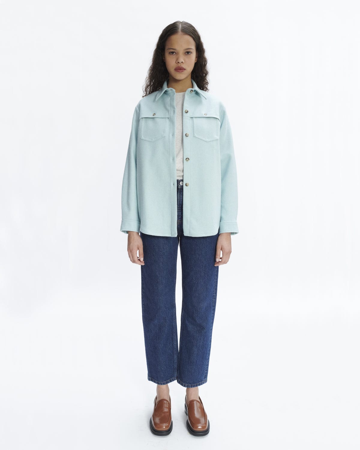 A.P.C. Surchemise Tam Turquoise Shirt L/S Women