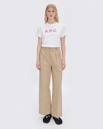 A.P.C. Pantalon Tressie Beige WOMEN PANTS